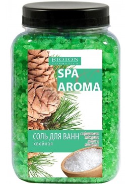 Морська сіль для ванн Bioton Cosmetics Spa Aroma хвойна з ефірними оліями кедра та кипарису, 750 г