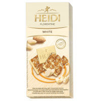   Шоколад білий Heidi Florentine White із карамелізованим шаром мигдалю, 100 г