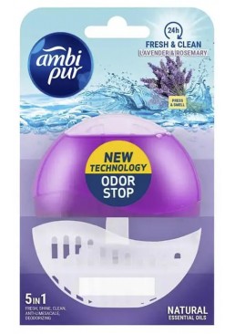 Туалетний блок для унітаза Ambi pur Lavander&Rosmaray, 55 мл