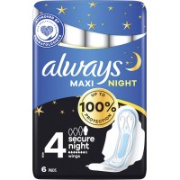 Гігієнічні прокладки Always Maxi Night 6 шт, (7 крапель)
