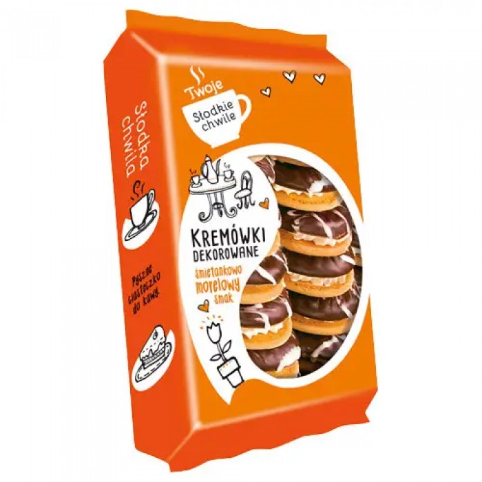 Печенье Kremowki со сливочно-абрикосовым вкусом, 330 г - 
