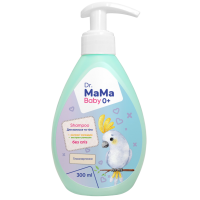 Шампунь дитячий для волосся та тіла Dr.Mama гіпоалергенний 0⁺, 300 мл