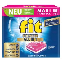 Таблетки для посудомоечных машин Fit Premium All in 1, 55 шт