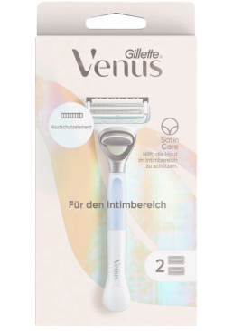 Станок для гоління Gillette Venus Satin Care для догляду за зоною бікіні з 2 змінними касетами 