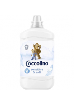 Кондиціонер для білизни Coccolino Sensitive & Soft, 1.7 л (68 прань)