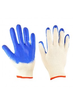 Прорезиненные рабочие перчатки, 1 пара