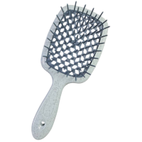 Расческа для волос продувная Super Brush, 20 см (серо-оливковая)