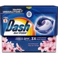 Капсулы для стирки универсальные Dash 3in 1 Fleur de Cerisier, 16 шт