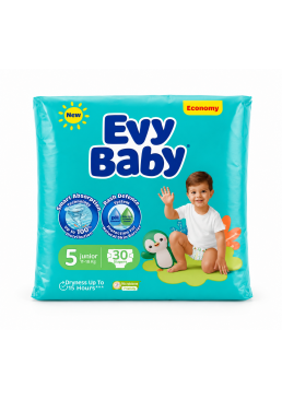 Подгузники Evy Baby Junior 5 (11–18 кг), 30 шт