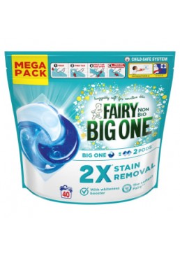 Капсулы для стирки детского белья Fairy Non Bio Big One для всех типов тканей, 40 шт