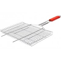 Решетка для мангала средняя, ручка 35 см X1-225, 36х25х2 см