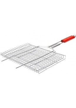 Решетка для мангала средняя, ручка 35 см X1-225, 36х25х2 см