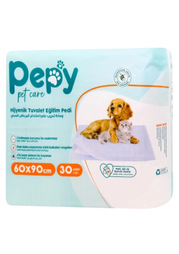 Пеленки поглощающие для животных Pepy, 90х60 см (30 шт)