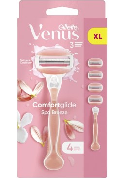 Бритва Gillette Venus Comfortglide Spa Breeze с 4 сменными картриджами 