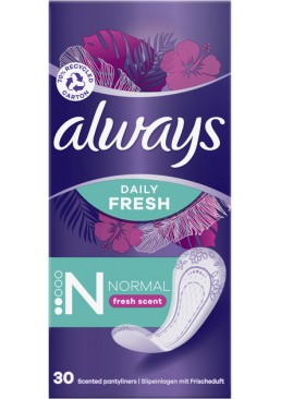 Щоденні прокладки Always Daily Fresh Normal Свіжий аромат, 30 шт (2 краплі)