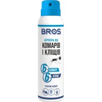 Спрей от комаров и клещей Bros до 8 часов защиты, 90 мл