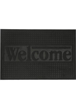 Килимок придверний Eco Fabric Welcome без кромки Чорний (6090-010), 60х90 см