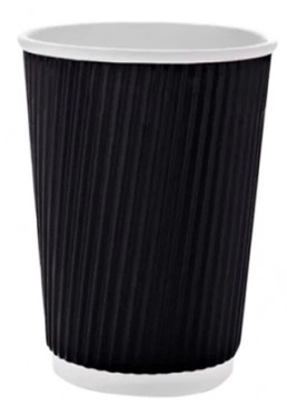 Набор одноразовых стаканов 340 мл, 25 шт (черный)