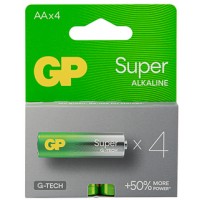 Батарейка GP AA (LR6) Super Alkaline 15A-UR5, 4 шт