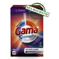 Порошок для прання Gama Color & Dark для кольорової та темної білизни, 6 кг (100 прань)