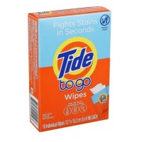Серветки для швидкого видаляння свіжих плям Tide To Go Stain Remover Wipes for Clothes, 10 шт