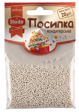Кондитерская посыпка белая №144, 20 г