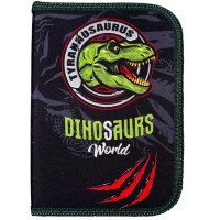 Пенал-книжка з двома відворотами Dinosaurs World 24211C, 19.5х13х3.5 см  Пенал-книжка з двома відворотами Dinosaurs World 24211C, 19.5х13х3.5 см