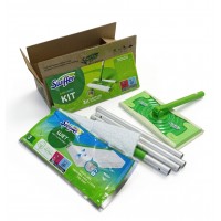 Набор для уборки пола Swiffer (1 швабра, 6 сухих и 3 влажных сменных насадки для пола)