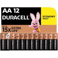 Лужні батарейки Duracell AA (LR06) MN1500 (пальчикові) , 12 шт large pack