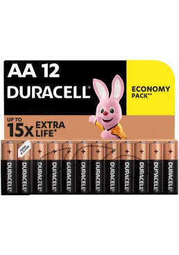 Лужні батарейки Duracell AA (LR06) MN1500 (пальчикові) , 12 шт large pack