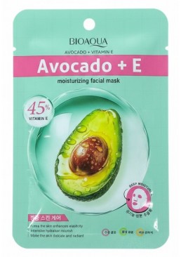 Маска тканевая BIOAQUA для лица с экстрактом авокадо, 25 г