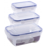 Набор прямоугольных герметичных контейнеров StarsPlast 94071, 3 шт. (400, 800, 1400 мл)