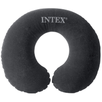 Подушка надувная Intex 68675 дуга вельвет, 36х30х10 см (черная)