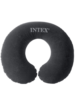 Подушка надувная Intex 68675 дуга вельвет, 36х30х10 см (черная)