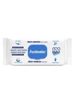 Влажные салфетки для уборки Freshmaker Blue, 100 шт