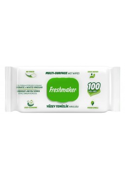 Влажные салфетки для уборки Freshmaker Green, 100 шт 