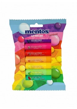 Набір бальзамів для губ Mentos Rainbow, 7 шт х 3 г