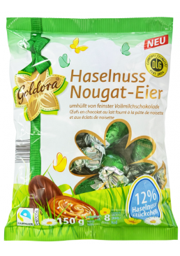 Шоколадные конфеты Goldora с ореховым нугой, 200 г