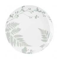 Тарелка десертная Ardesto Capri бело-зеленая, 19.2 см