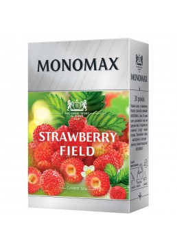 Чай зеленый китайский листовой Мономах Strawberry field с ягодами, 80 г