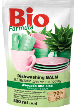 Бальзам для миття посуду Bio Formula Авокадо та Алое, 500 мл