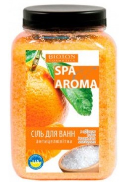 Морская соль для ванн Bioton Cosmetics Spa Aroma с эфирным маслом испанского мандарина, 750 г 