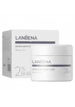 Очищувальна маска  для носа LANBENA 2%BHA в смужках із технологією рідких кристалів, 30 г