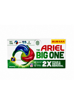 Капсулы для стирки Ariel Original Big One для белых и цветных тканей, 14 шт