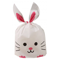 Пакеты подарочные "Розовый кролик", 13х21 см (50 шт)