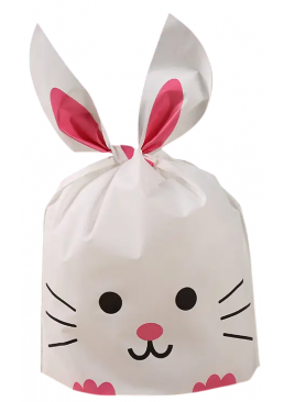 Пакеты подарочные "Розовый кролик", 13х21 см (50 шт)