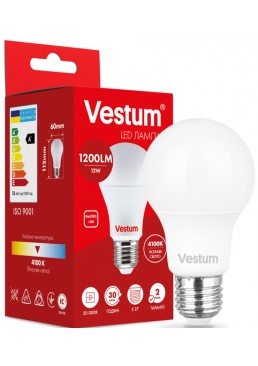 Светодиодная лампа Vestum A60 12W 4100K 220V E27 1-VS-1103