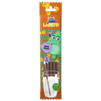 Соломинки с растворимыми сахарными гранулами LAKITO со вкусом какао, 5 шт