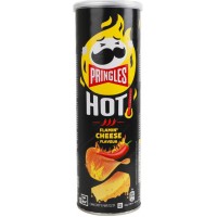 Чіпси Pringles Hot Flamin' Cheese зі смаком сиру та чилі, 160 г