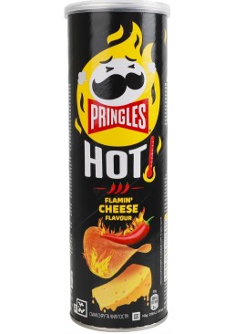Чіпси Pringles Hot Flamin' Cheese зі смаком сиру та чилі, 160 г